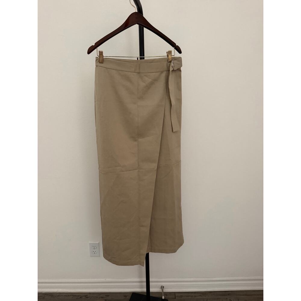 New O.P.T tan Annelise wrap maxi skirt $147 size XS - Picture 5 of 6
